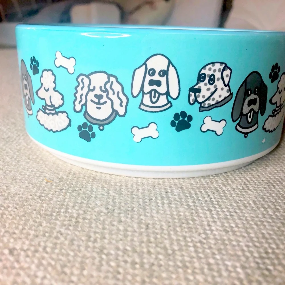 Bob's for Dogs from Skechers woof party ceramic bowl